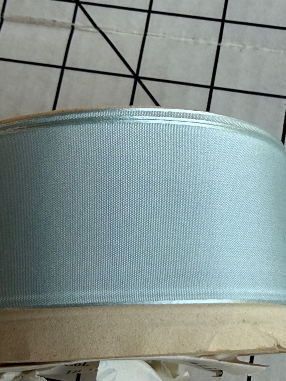 Vintage Swiss Satin Ribbon 2” Wide Light Blue 18 Yards Danbros Patt 464 NOS